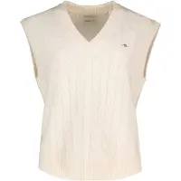 Gant 4805429 Knitted Vest Beige XS Femme