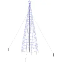 vidaXL Arbre de Noël LED avec 800 LED Bleu 400 cm Fer