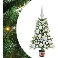 vidaXL Sapin de Noël avec 150 LED avec support Vert 65 cm PE