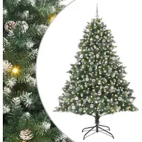 vidaXL Arbre de Noël artificiel vert 240 cm