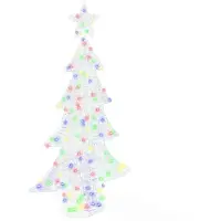 vidaXL Sapin de Noël avec 160 LED Multicolore 150 cm Acrylique