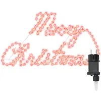 vidaXL Panneau de Noël avec 216 LED Rouge 99 x 55 x 13 cm Fer