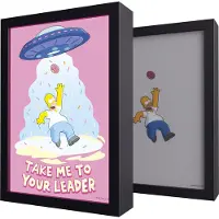 Grupo Erik Les Simpson - Homer - Impression LED dans un cadre 28 x 20 x 5 cm