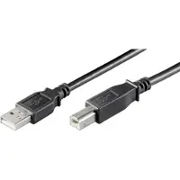 Microconnect Microcâble USBAB3B-LSZH, 3 mètres, connecteurs USB A et USB B, USB 2.0, couleur noire