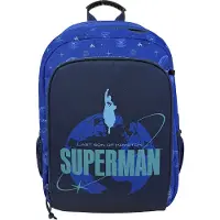 Superman Sac à dos 43 cm, sac à dos d'école, bleu