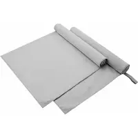 vidaXL Serviettes de sport 2 pcs Gris 180 x 90 cm
