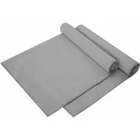 vidaXL Serviettes de sport 2 pcs Gris foncé 140 x 70 cm