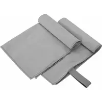 vidaXL Serviettes de sport 2 pcs Gris foncé 50 x 30 cm