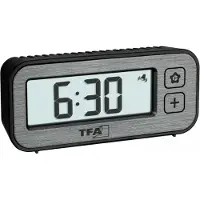 TFA-Dostmann TFA 60.2522.10 Mini-réveil radio Switch Réveil de voyage avec température et hygrométrie