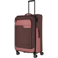 Travelite Viia 4w L Expandable 91/103l Trolley Bag Rose