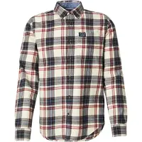 Superdry pour homme. M4011047A Chemise de bûcheron marron (3XL), Casuel, Coton, Manche longue