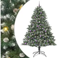 vidaXL Arbre de Noël artificiel vert 240 cm