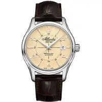 Atlantic Montre homme 55750.41.95S classique brune