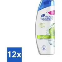 Head & shoulders - Shampooing - Apple Fresh - Parfum rafraîchissant et naturel de pomme - 400 ml - Pack avantage - 12 pièces