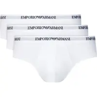 Emporio Armani Em000258_af14132 Slips 3 Units Blanc 2XL Homme