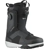 Salomon Snowboard - Boots de snowboard - Dialogue Dual Boa Wide Black/White pour Homme - Taille 43,5 - Noir
