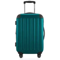 Hauptstadtkoffer - Spree - Bagage à main avec extension, valise sur roulettes, trolley avion valise rigide Hand Luggage TSA, 55 cm, Cabin Bag max 42 litres,Aquagrün