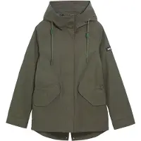 Aigle - Parka courte imperméable et coupe-vent - Parka MDT Fishtail W Avocado pour Femme - Taille 42 FR - Kaki