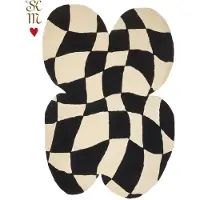 Doing Goods Tapis papillon à carreaux Cleo XL