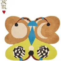 Doing Goods Tapis papillon Melody Moon citron L