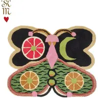 Doing Goods Tapis Tip Top tigre papillon L