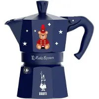 Bialetti Moka Express 3tz Joyful Christmas Italian Coffee Maker Bleu One Size / EU Plug 220V