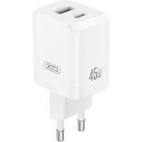 XO CE36 Chargeur mural USB 45W USB-C & USB-A, blanc