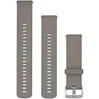 Garmin Bracelet en Silicone Gris/Argent 22 mm