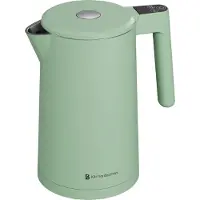 Kitchenbrothers Bouilloire - 1,7L - Avec contrôle de la température - Électrique - Fonction maintien au chaud - Affichage - Double paroi - Cool-touch - 2200W - Vert pastel