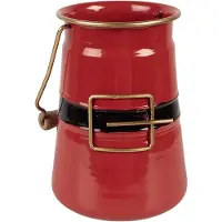Clayre & Eef Décoration Seau 12x10x16 cm Rouge Métal