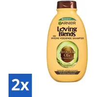 Garnier Shampooing Loving Blends huile d'avocat et beurre de karité 300 ml - Pack avantage - 2 pièces
