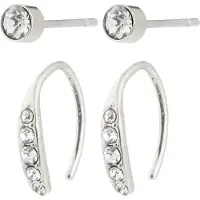 Pilgrim Boucles d'oreilles 'Gionni' argent