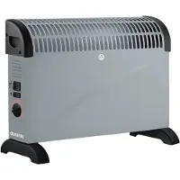 Auronic Convecteur électrique - 750/1250/2000 Watts - Avec ventilateur - Chauffage - Radiateur à ventilateur - Gris