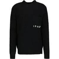 19V69 Italia Pull-over 'Areo' noir / blanc
