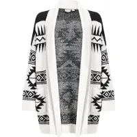 Noisy May Cardigan 'NMLEISE' crème / noir