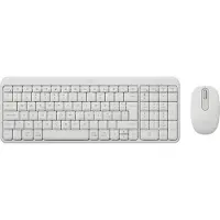 Logitech MK250 Compact Bluetooth Wireless Combo clavier Souris incluse Universel RF sans fil + Bluetooth Italien Blanc