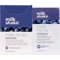 Milk shake Make My Day Mask Booster with Blueberry Extract 6 x 3ml - Sérum de protection de la couleur des cheveux pour les cheveux colorés ou décolorés - Pack de 6