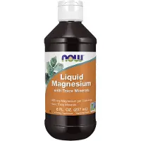 Now , Magnésium Liquide avec Minéraux Traces, 8 fl oz (237 ml)