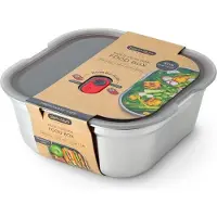 Black+blum Multi-function Square L 1.4l Lunch Box Argenté