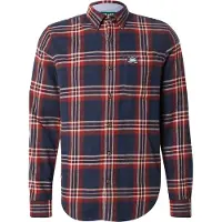 Superdry Chemise beige clair / marine / rouge