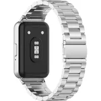INF Bracelet de montre en acier inoxydable pour Samsung Galaxy Fit 3 Silver