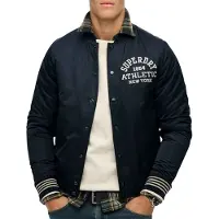 Superdry Athletic Varsity Bomber Jacket Bleu M Homme