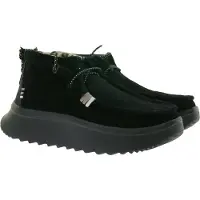 HEY DUDE Wendy Peak Hi Suede Boat Shoes Noir EU 37 Femme