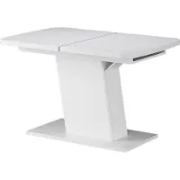 Vicco Table de salle à manger Fenaro Blanc 120-160 x 80 cm extensible, Model 56603