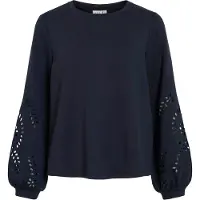 Vila Sweat-shirt 'VISandy' bleu marine