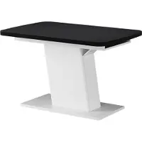 Vicco Table de salle à manger Fenaro Noir/Blanc 120-160 x 80 cm extensible, Model 56600