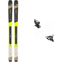 Salomon - Packs skis de randonnée - Skis de Randonnée - Pack Mtn 84 Pure Rainy/Lime 2024 pour Homme en Bois - Gris
