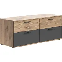 Xonox Mason table tV 2 portes, 2 tiroirs chêneReproduction.