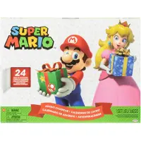 JAKKS Pacific Super Mario Bros Mario And Peach Advent Calendar Multicolore