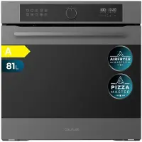 Cecotec Four encastrable multifonction Bolero Hexa AF316000, finition mate, 3400W, capacité 81L, 11 fonctions dont une fonction friteuse à air (Airfryer Master)